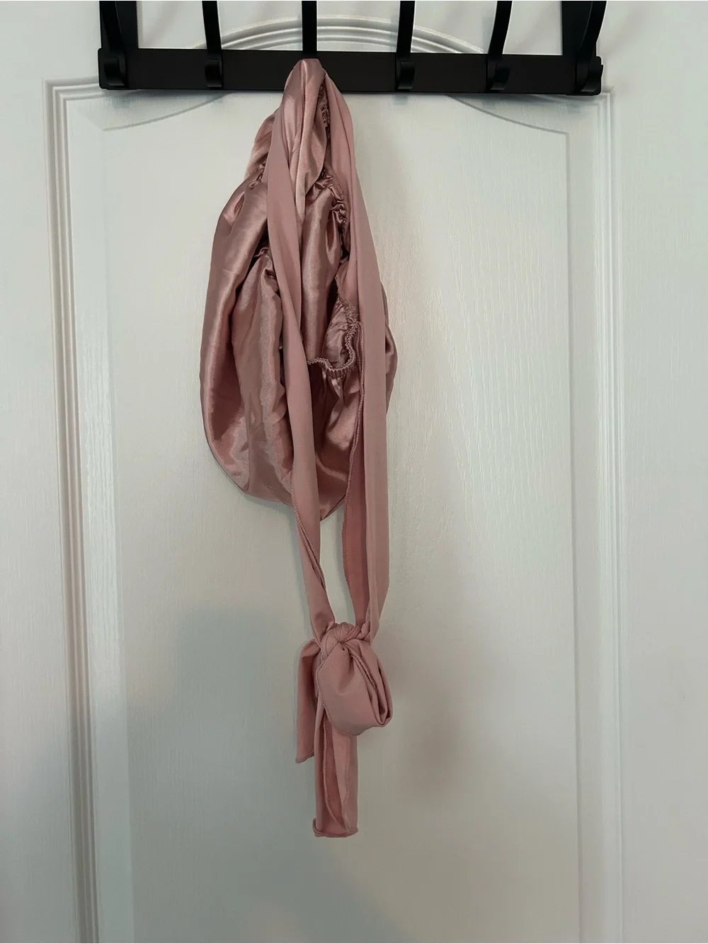 Satin Sleep Bonnet in Dusty Rose